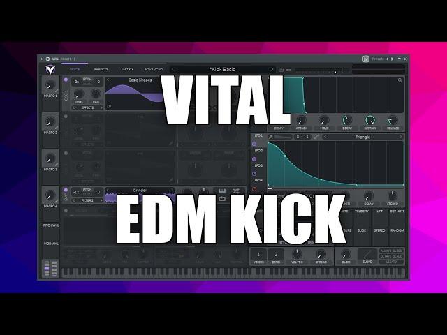 Sound Design: Punchy EDM Kick | Vital Tutorial (Deutsch/German)