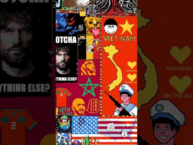 Vietnamese flag on r/place 2023