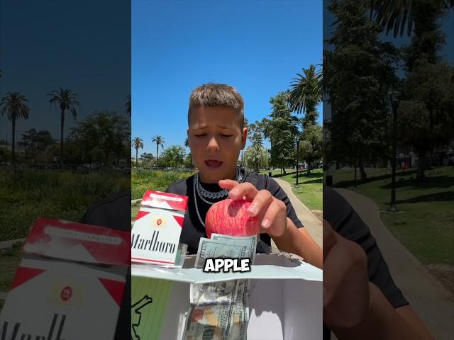 Apple or Cigarettes Social Experiment  @BABYGRONKGOATED @Cherdleys