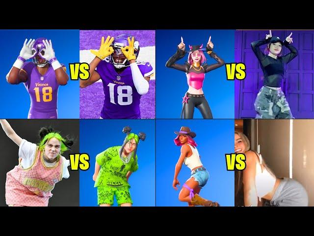 50 BEST FORTNITE ICON SERIES DANCES IN REAL LIFE!