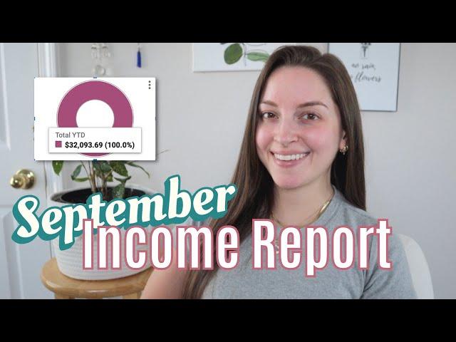 September 2023 Income Report | YouTube, Etsy, Credit Cards + Business Expenses