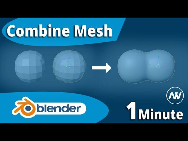 How to Combine Objects into One Mesh in Blender (Sub Surf Modifier, Remesh)