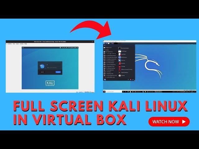 How to Enable Fullscreen in Kali Linux VirtualBox 2024 | How to Enable Full Screen in VirtualBox