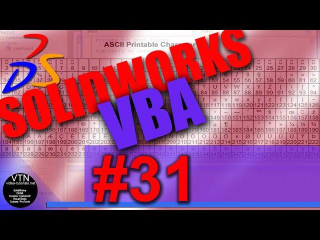 SOLIDWORKS VBA 31 ( Errors ) Tutorial