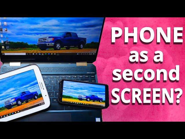 Your Android or iPhone can be used as a second screen for your PC! - TheTechieGuy