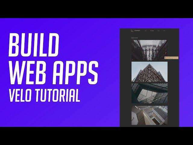 How to Build Professional Web Apps - Step by Step Velo Tutorial
