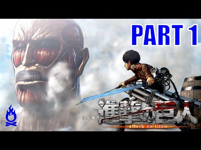 ATTACK ON TITAN Walkthrough PART 1 [PS4] - English Translation & Commentary