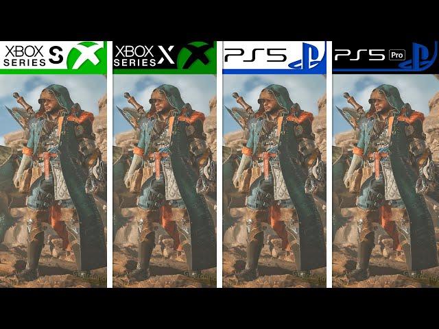 Monster Hunter Wilds | Xbox Series S/X - PS5 - PS5 Pro | Graphics Comparison