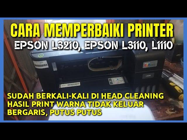 Mengatasi Tulisan Warna Tidak Keluar Pada Printer Epson L3210