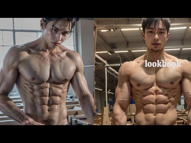 [AI 4K Lookbook]생산직 남성 |  a production man |生産職 男性 | 生产岗位男性