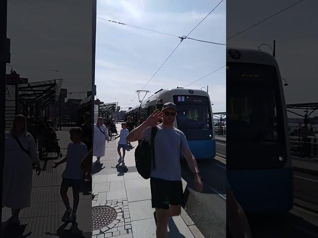 Stenpiren (Tram Bus station) #tourism #gothenburg Aug 2024 #harbour #seaport #boat #tram #hotel