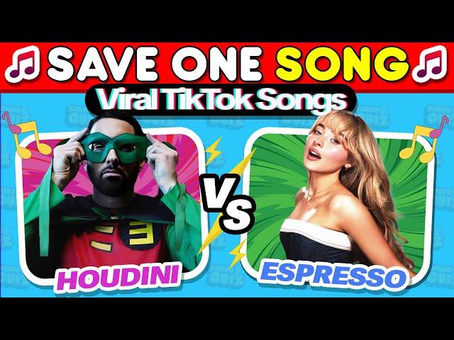 SAVE ONE SONG - Most Popular TikTok Songs 2024  Music Quiz #2