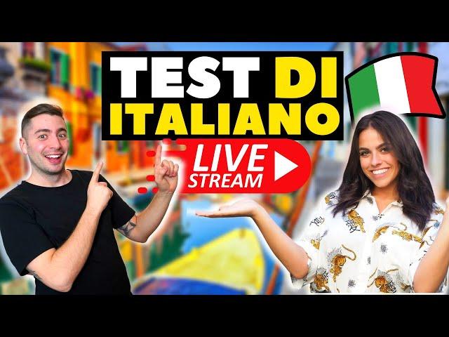 TEST DI ITALIANO in diretta! Verifica il tuo livello!