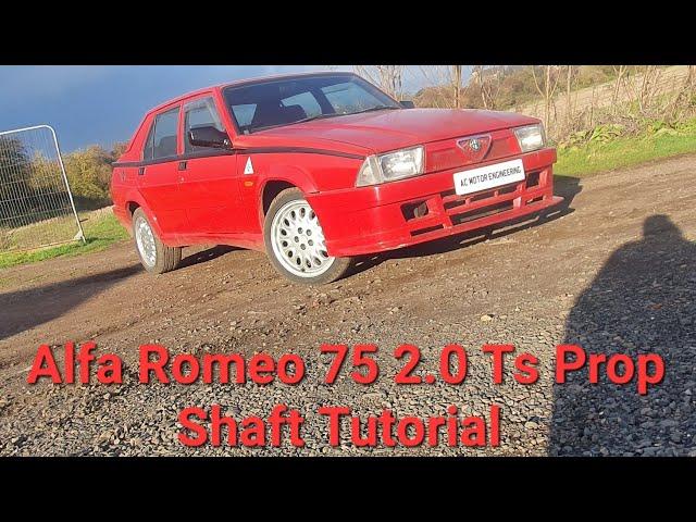 Alfa Romeo 75 2.0 Twin Spark Propshaft Tutorial Revisione Albero di Trasmissione