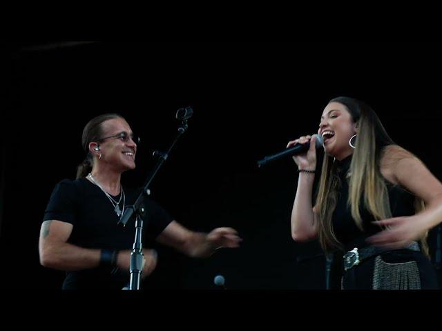 Scott Stapp of Creed & Alexandra Kay LIVE Performance -  Opry Loves the 90s Plaza Party July 1, 2022