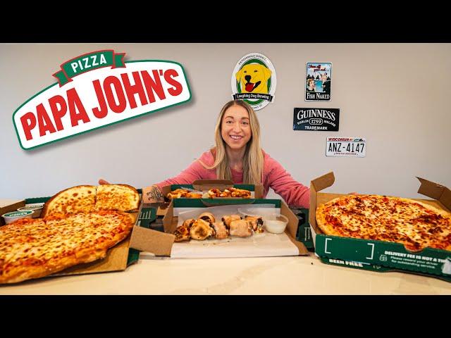 How I Train My Stomach Capacity | Papa John's Pizza Challenge