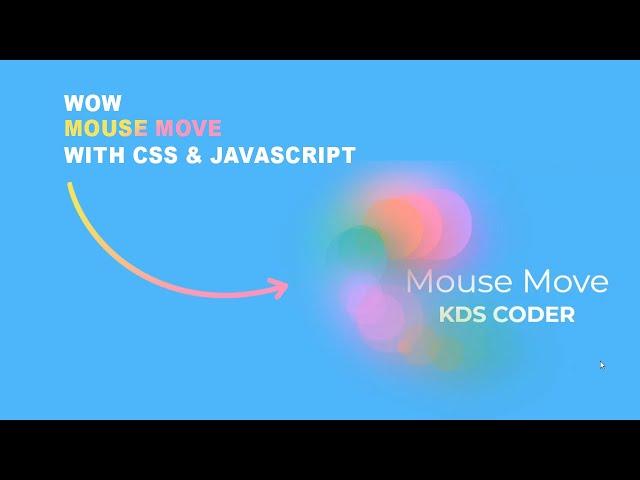 Awesome Cursor Animation on MouseMove Using Javascript | html and css & javascipt