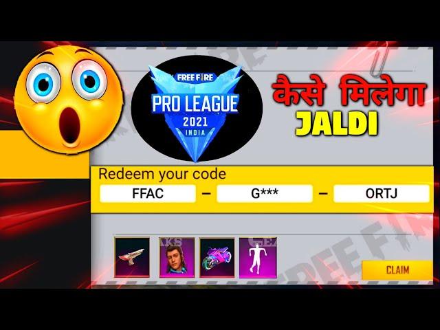 Free Fire Pro League 2021 Winter Redeem Code  Today | FFPL | Grand Final | Redeem Code Gun Skin