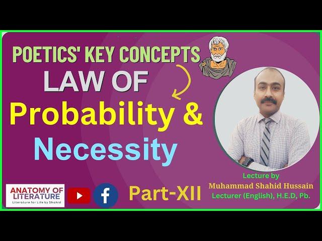 Law of Probability and Necessity I Aristotle's Poetics Key Concepts