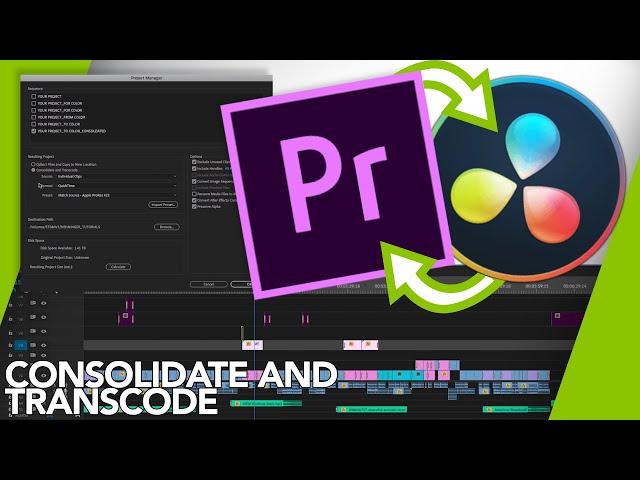 Consolidate & Transcode for Sending to Color in Adobe Premiere Pro