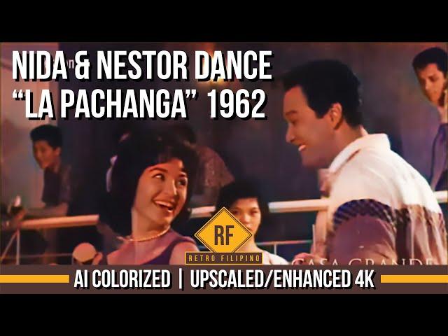 Nida & Nestor Dance "La Pachanga" 1962 - AI Colorized Old Movie | Enhanced 4K