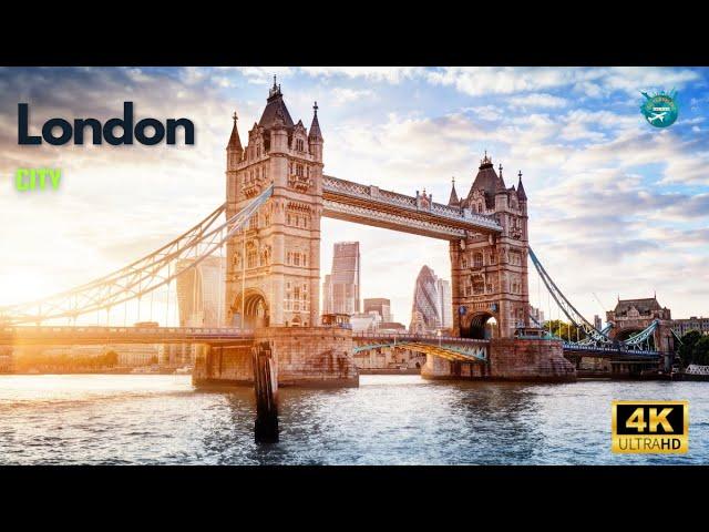 London City tour:Most Beautiful Views Leicester Square and Tower Bridge | 4K Video