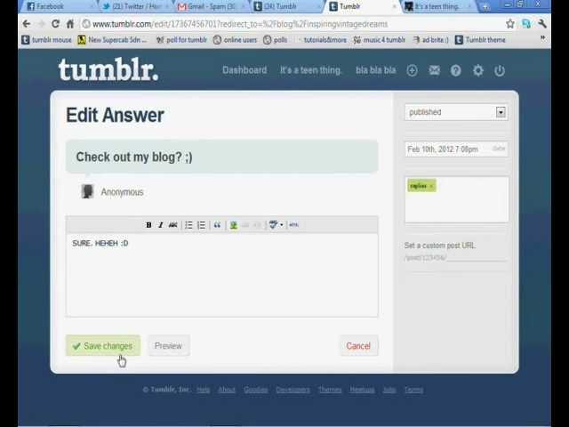 Tutorial : How to tag a question on tumblr