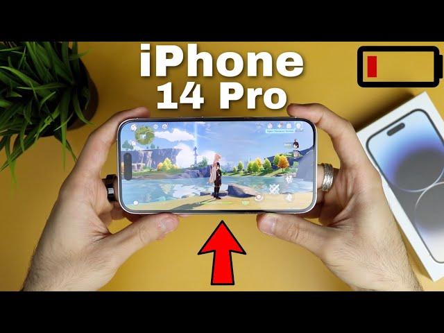 Gaming On iPhone 14 Pro | COMPLETE Battery Drain !