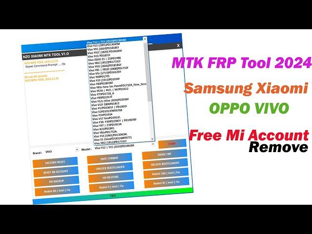 MTK FRP TOOL 2024 ! Samsung Xiaomi VIVO OPPO FRP Remove & Mi Account unlock