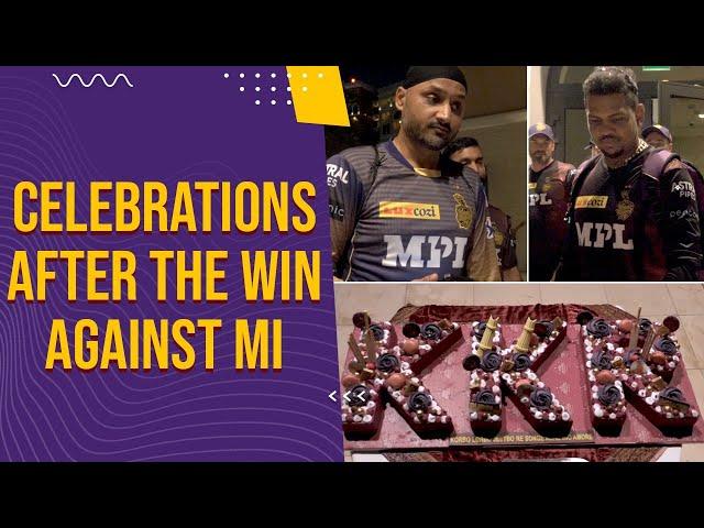 Celebrations after KKR win vs MI | IPL 2021