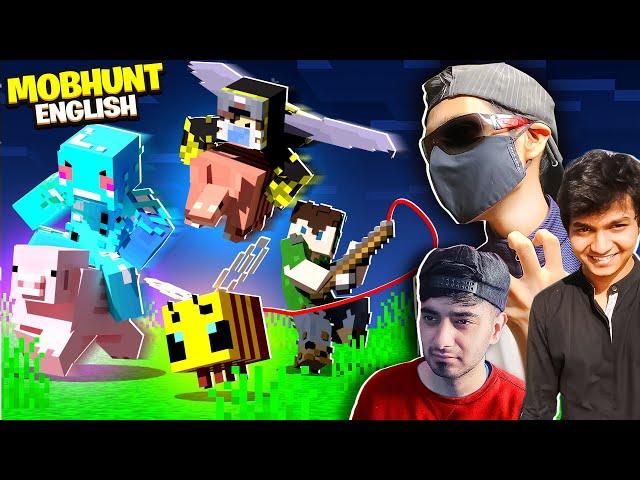 Minecraft Mobhunt But We Can Speak Only ENGLISH Ft. @YesSmartyPie @ezio18rip