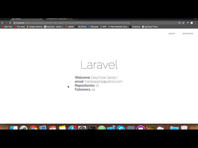 [DEMO] How to login with GitHub in Laravel || socialite tutorial