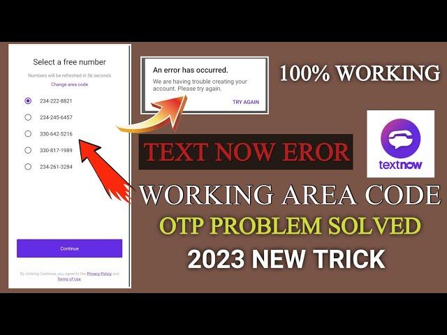 textnow sign in problem Fix 2023 | An error has occurred TextNow app problem Solution | Fake Number