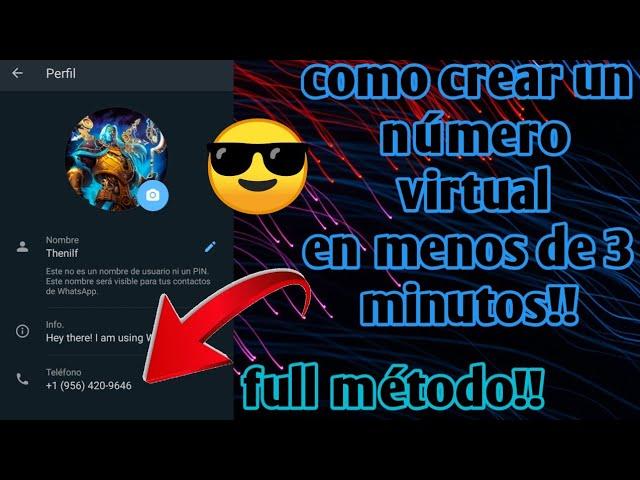 como crear un número virtual en menos de 3 minutos 2024