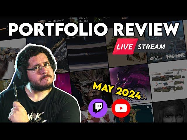 3D Portfolio Review! May 2024! BIG STREAM!