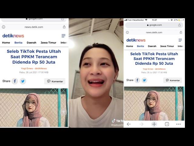 MENGGELAR PESTA ULANG TAHUN DI MASA PPKM SELEB TIKTOK TERANCAM DENDA 50JUTA‼️