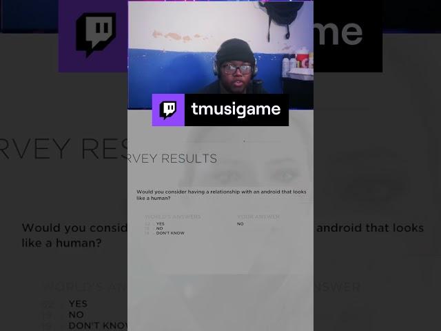 Yall Some Freaky Android Lovers | tmusigame on #Twitch #detroitbecomehuman #fyp #streamer