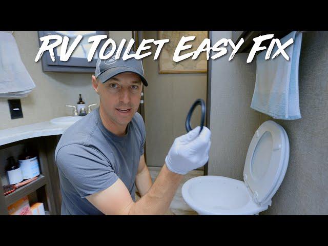 RV Toilet Seal Not Holding Water Easy Fix!