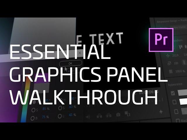 How to Use the Essential Graphics Panel in Premiere Pro