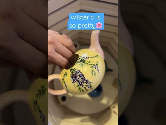 Do you like wisteria pattern on the teapot? It's delicious #diy #teapot #pottery #pattern #ideas