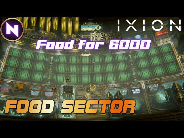 Perfect FOOD SECTOR; Early to Late game; Feeds 6000 People (No Spoilers!) | IXION | Tutorial/Guide