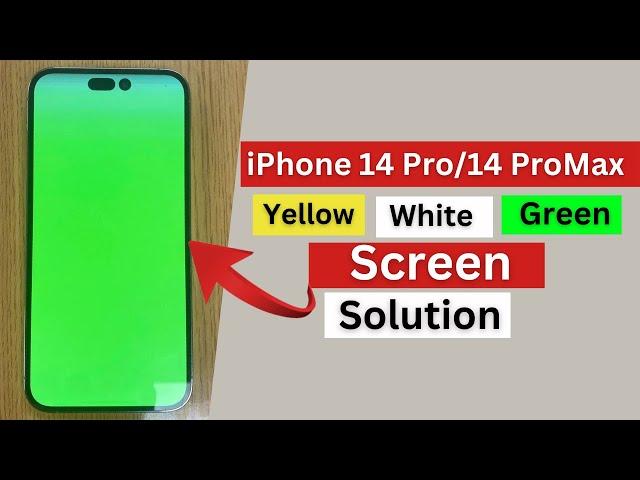 iPhone 14 pro max Green/Yellow/White Screen Solution | iPhone Green Screen After Update Fixed.