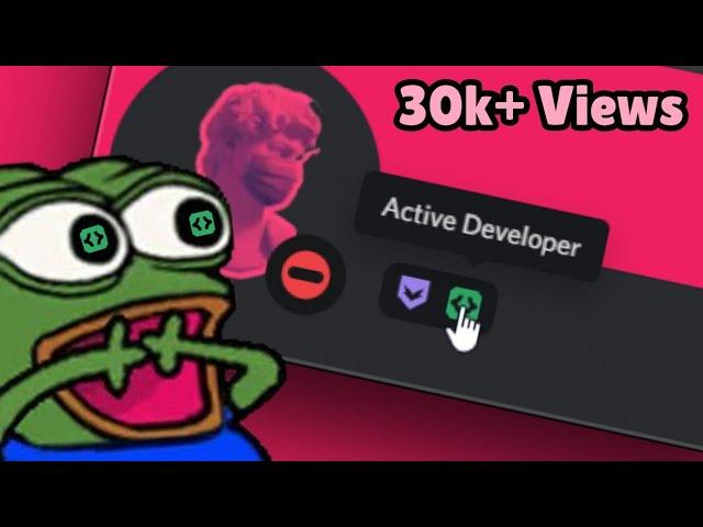 How To Get The ACTIVE DEVELOPER BADGE On Discord | 2024 Updated