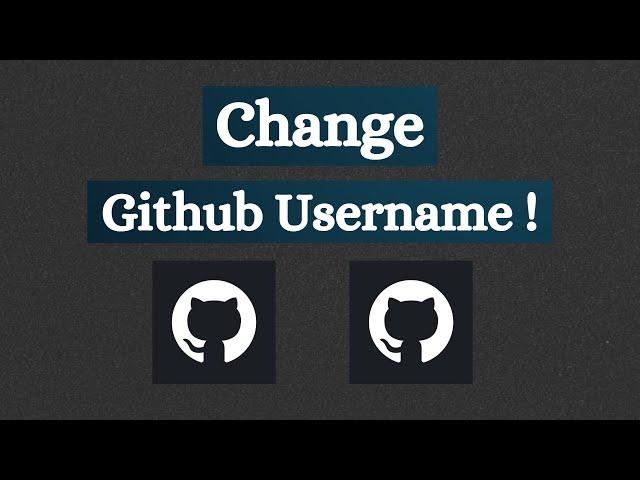 How to Change GitHub Account Username | Change GitHub Username | Learn With Sazzad