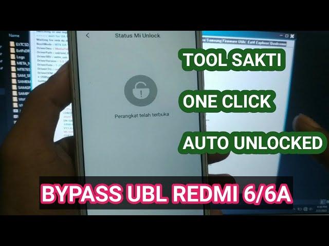 Cara Bypass UBL (unlock bootloader) Redmi 6/6A 100% Free - One click auto unlocked