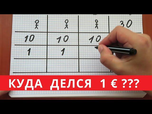 Загадка про 30 евро и 2 чаевых  Загадка с монетами