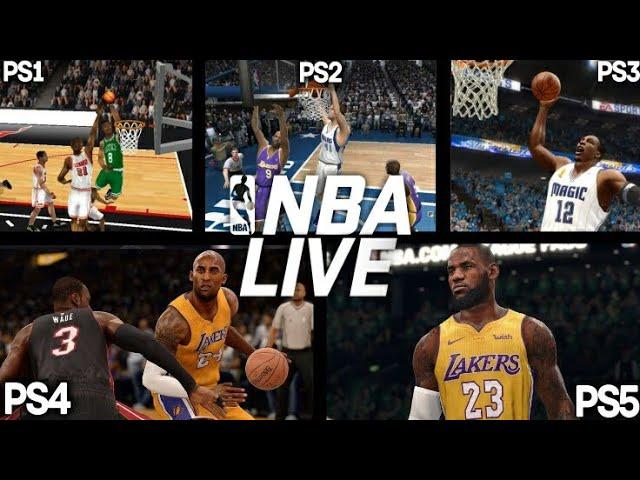 NBA LIVE PS1 VS PS2 VS PS3 VS PS4 VS PS5