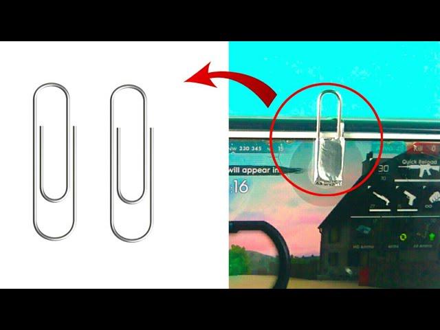 How To Make a L1 R1 Button for PUBG Mobile,ROS and FORTNITE / DIY PUBG Trigger with Paper Clip | DIY