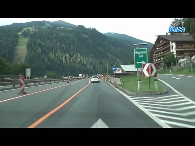 Von Österreich nach Italien  über den Brenner  A13 / A22