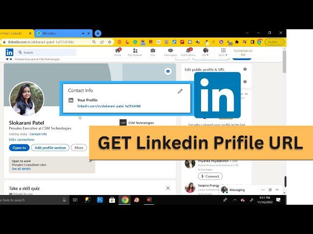 How To Get Your LinkedIn Profile URL [ Latest - 2023 ] | Copy Linkedin Link